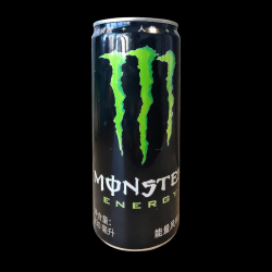 Canette Monster Original noire et verte sur fond noir